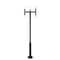 Z-Lite Laurent 6 Light Outdoor Post Mount Fixture, 30in. W x 121.5in. H, Black 597MP6-5010P-BK - alternate 3